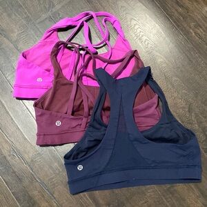 Lululemon size 8 sports bras bundle